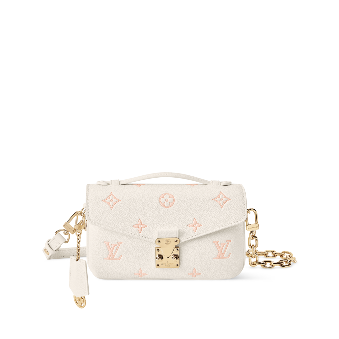 Pochette Métis East West Bicolour Monogram Empreinte Leather